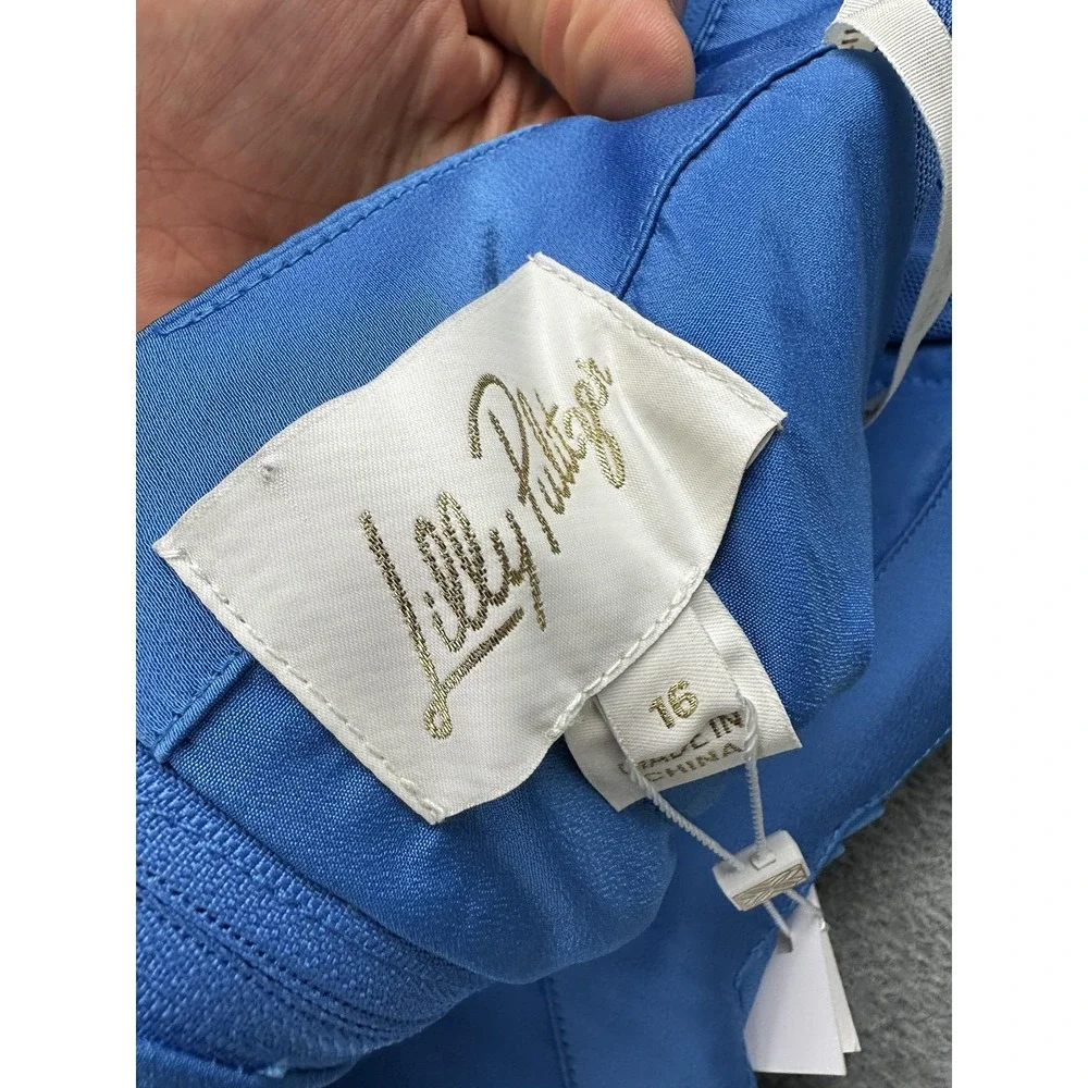 Lilly Pulitzer Dress Womens 16 Carlynn Strapless Satin Morelle Bow Party NWT - Picture 6 of 9